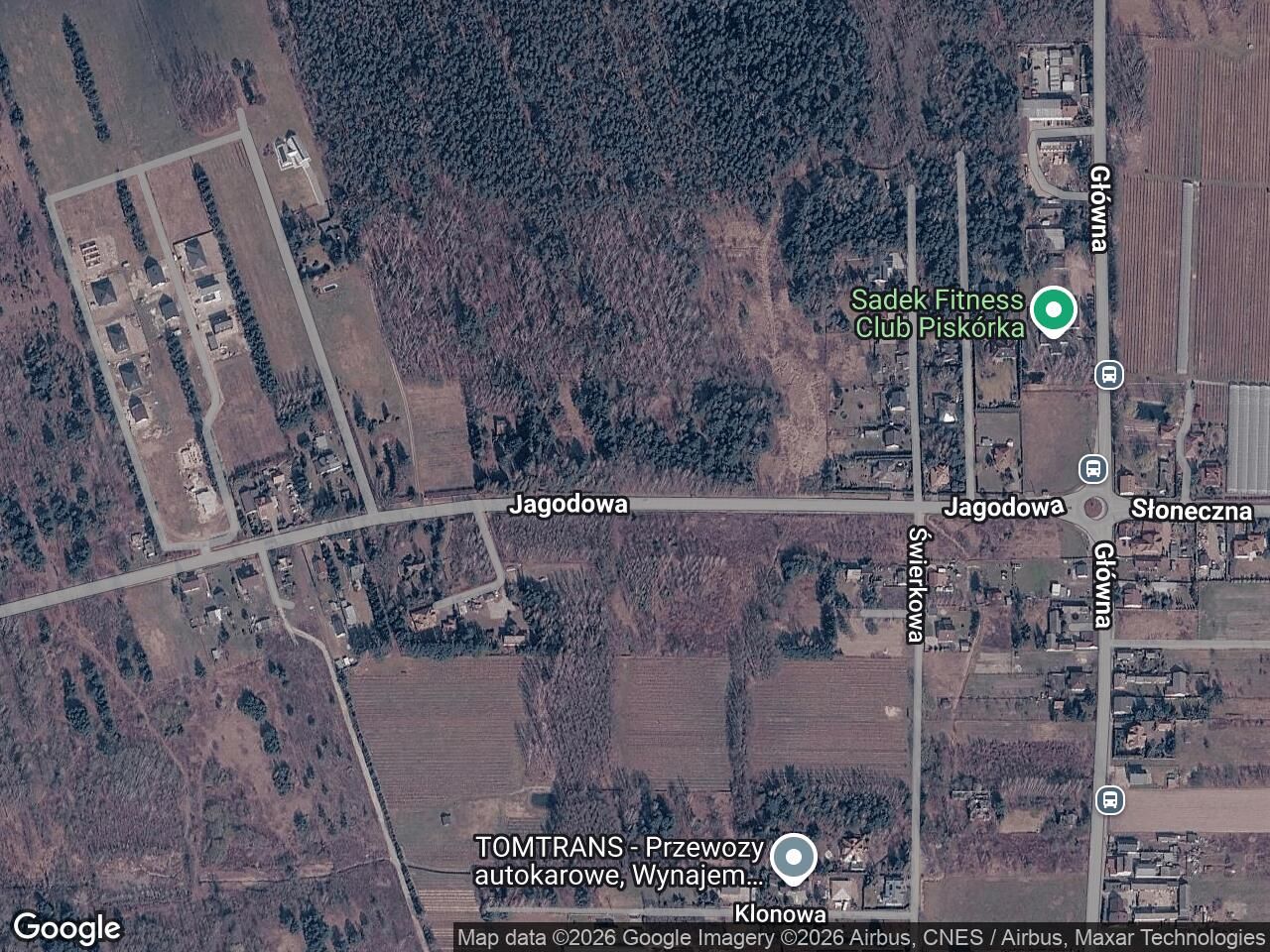 Działka Piskórka, ul. Jagodowa