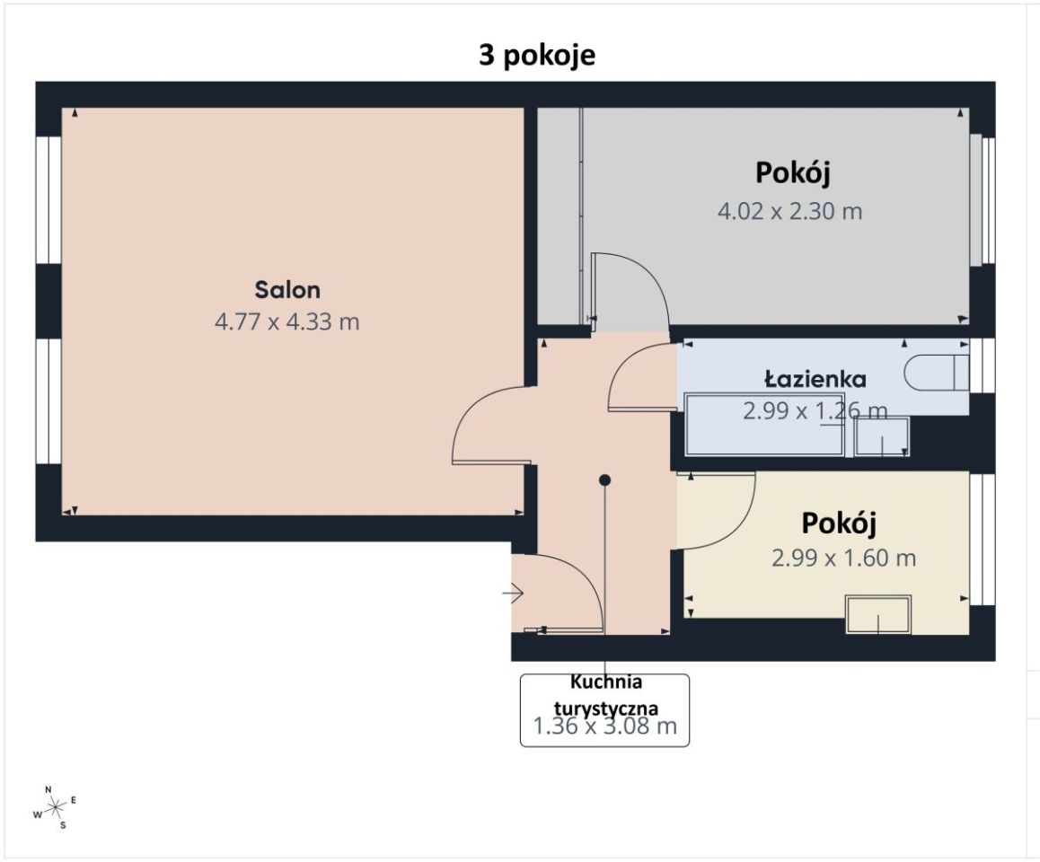 Mieszkanie 2-pokojowe Gdańsk, ul. Wygon. Zdjęcie 13