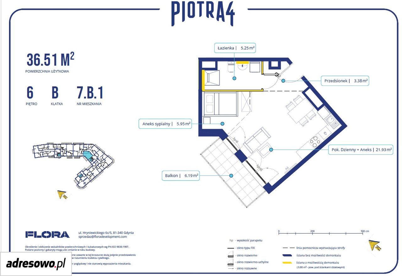 Mieszkanie 1-pokojowe Gdynia Śródmieście, ul. św. Piotra. Zdjęcie 5