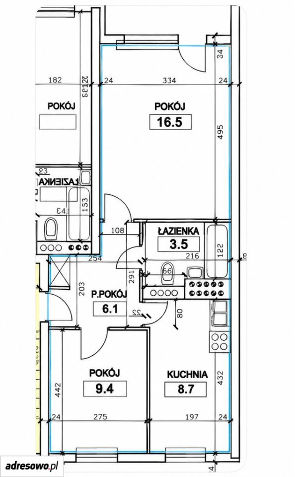 Mieszkanie 2-pokojowe Kraków Mistrzejowice, os. Tysiąclecia. Zdjęcie 15