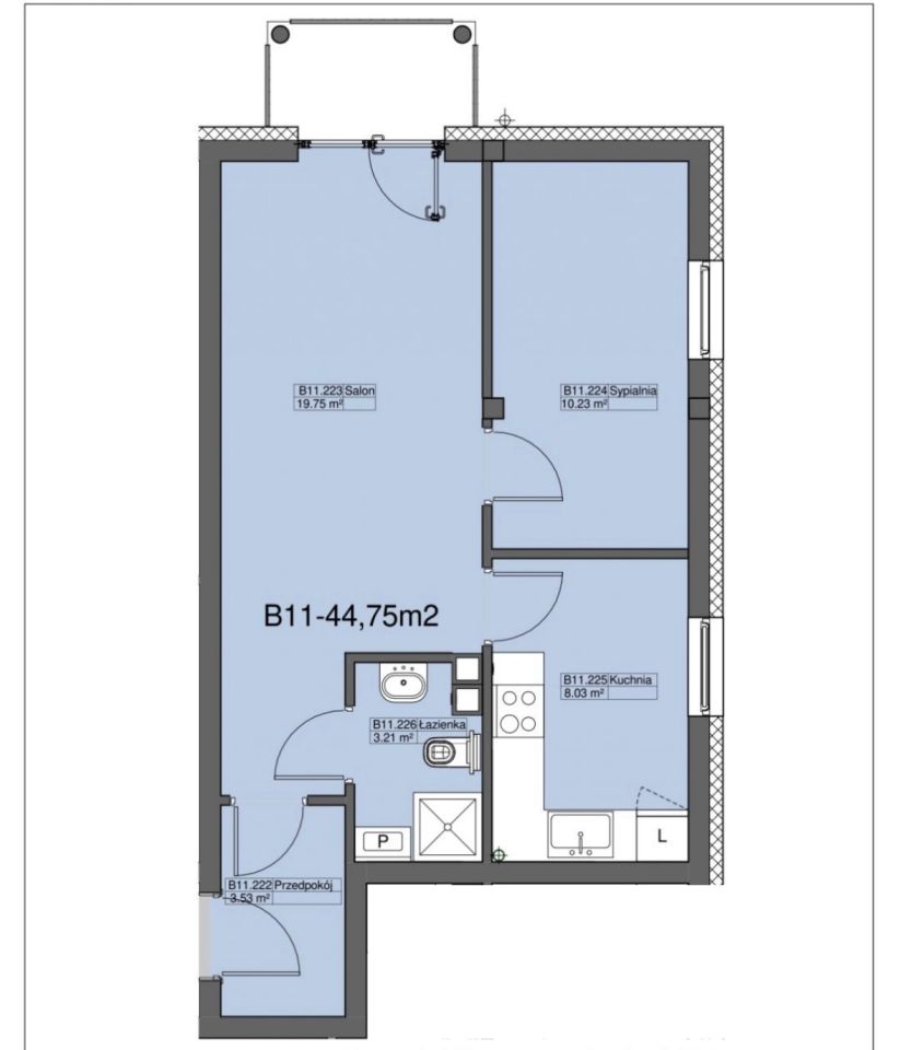 Mieszkanie 2-pokojowe Szczecin Dąbie, ul. Wejherowska. Zdjęcie 10