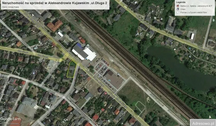 Działka budowlana Aleksandrów Kujawski Centrum, ul. Długa