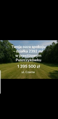 Działka budowlana Puszczykowo Puszczykówko, ul. Czarna. Zdjęcie 1