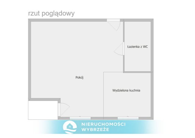 Mieszkanie 1-pokojowe Pruszcz Gdański, ul. Horsztyńskiego. Zdjęcie 9