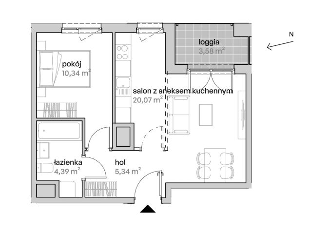 Mieszkanie 2-pokojowe Poznań Starołęka, ul. Unii Lubelskiej. Zdjęcie 7