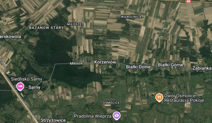 Działka budowlana Korzeniów