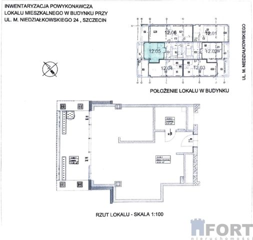 Mieszkanie 2-pokojowe Szczecin Centrum, ul. Mieczysława Niedziałkowskiego. Zdjęcie 5