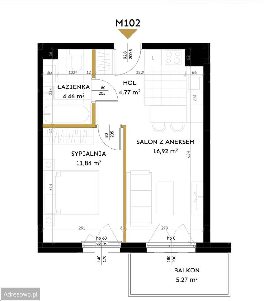 Mieszkanie 2-pokojowe Łódź Stare Polesie, ul. Marcina Kasprzaka. Zdjęcie 8