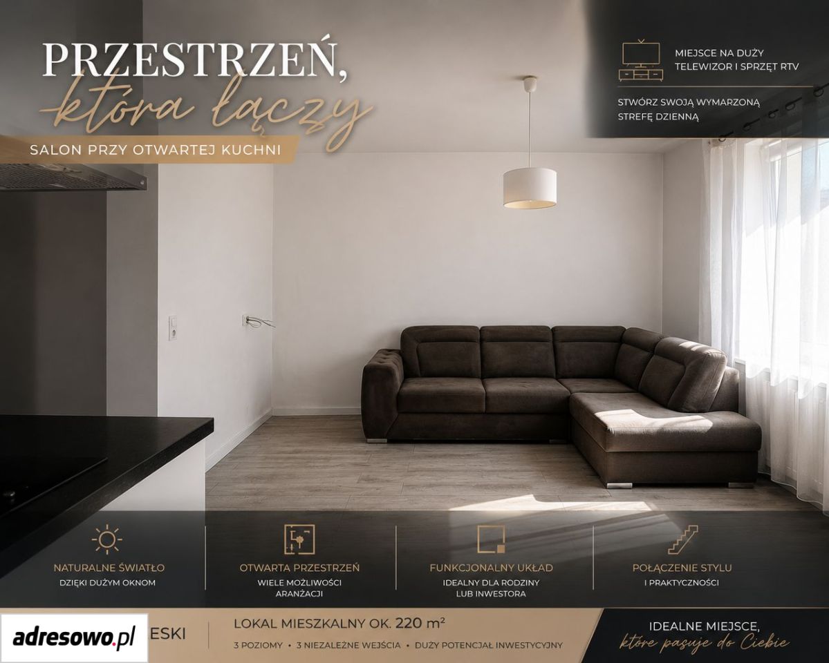 Mieszkanie 6-pokojowe Lewin Brzeski, ul. Kościuszki. Zdjęcie 1