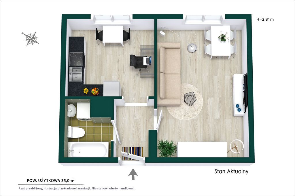 Mieszkanie 1-pokojowe Warszawa Praga-Południe, ul. Podskarbińska. Zdjęcie 11