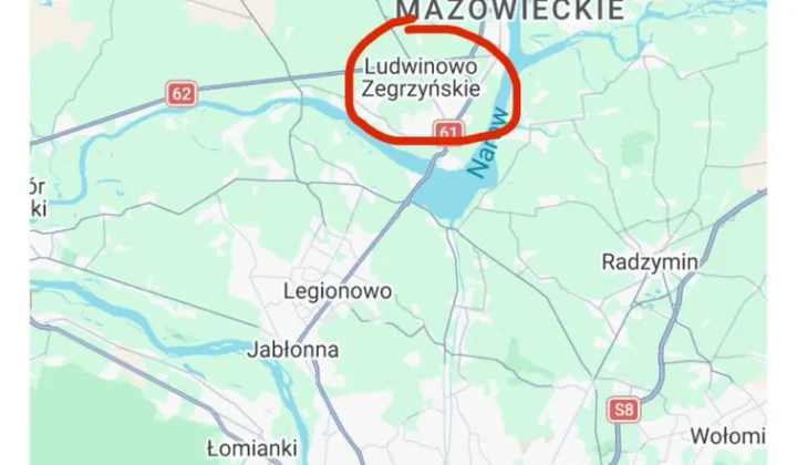 Działka siedliskowa Ludwinowo Zegrzyńskie