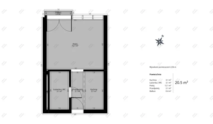 Mieszkanie 1-pokojowe Wrocław Stare Miasto, ul. Wysoka
