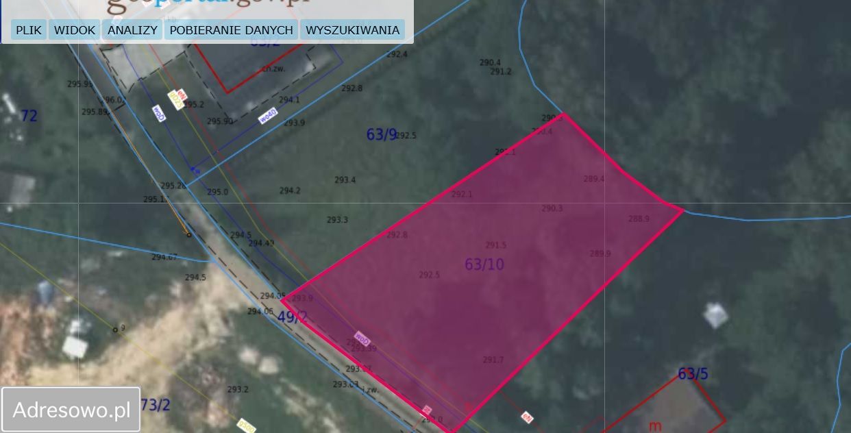 Działka budowlana Brzyczyna