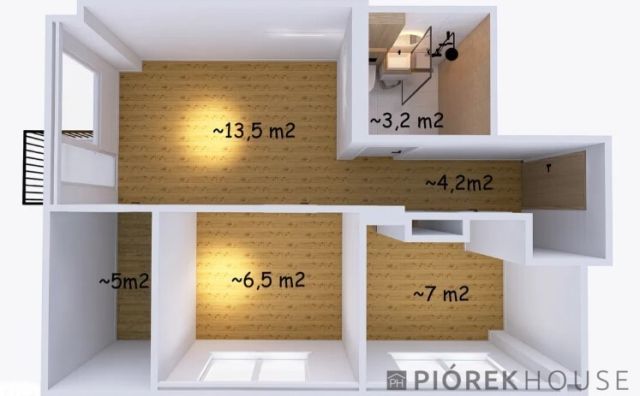 Mieszkanie 3-pokojowe Warszawa Wola, ul. Mordechaja Anielewicza. Zdjęcie 7