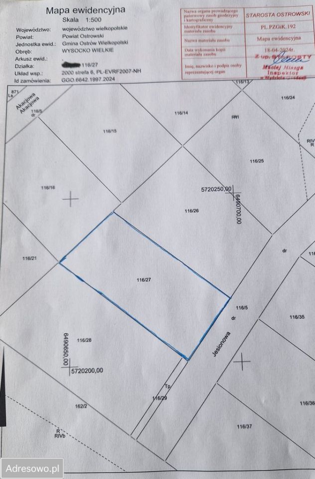 Działka budowlana Wysocko Wielkie. Zdjęcie 3