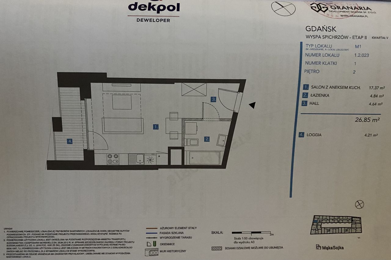 Mieszkanie 1-pokojowe Gdańsk, ul. Chmielna. Zdjęcie 21