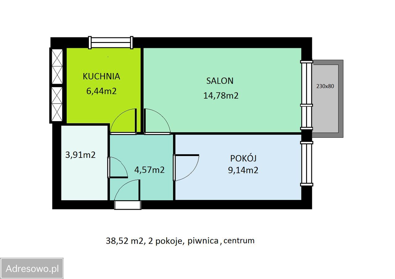 Mieszkanie 2-pokojowe Lubartów Centrum, ul. Cicha. Zdjęcie 13