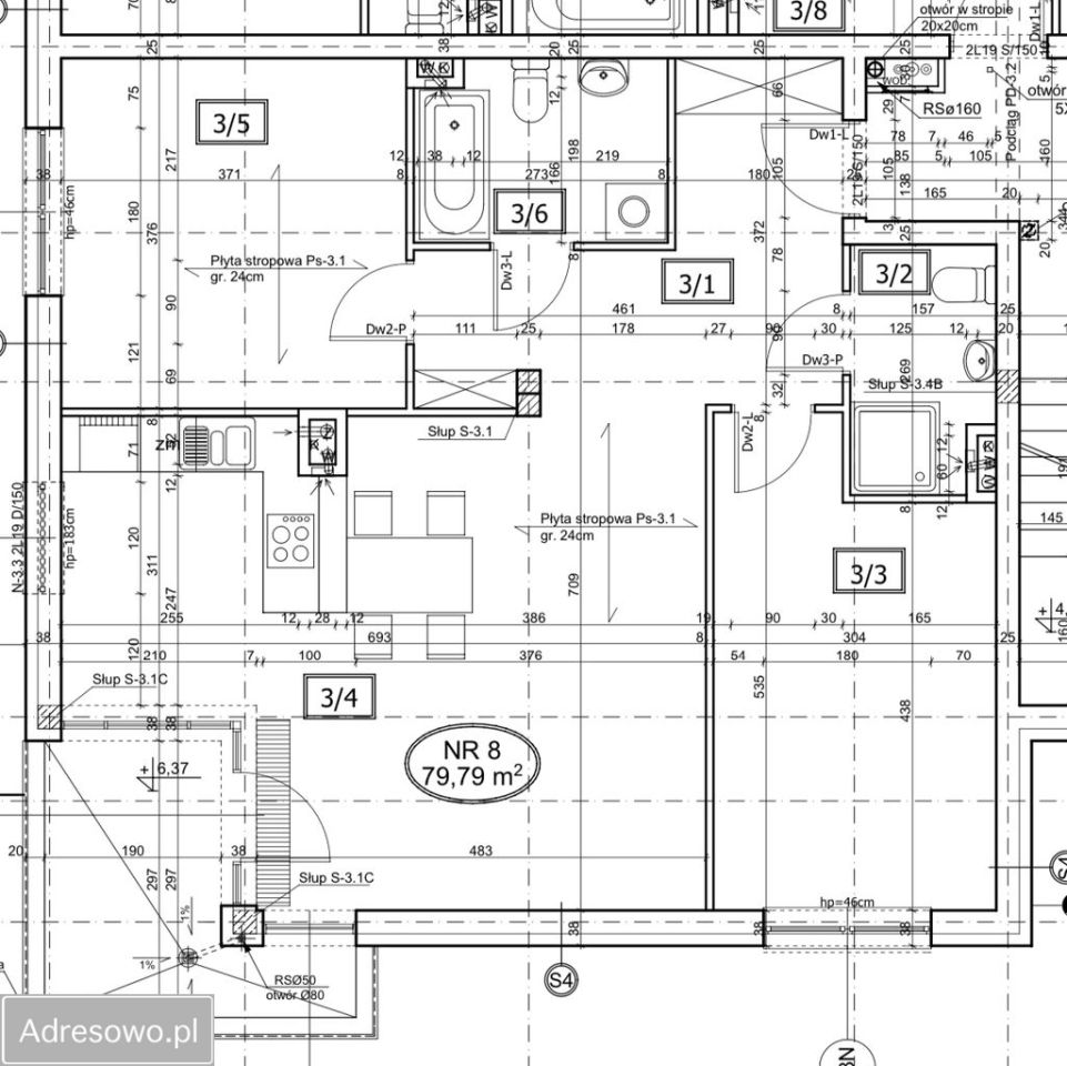 Mieszkanie 3-pokojowe Warszawa Mokotów, ul. Potoki. Zdjęcie 4