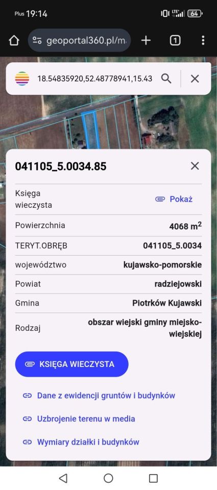 Działka rolna Zakręta. Zdjęcie 2