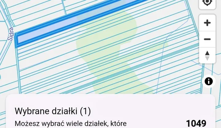 Działka rolna Bieniowce, Południowa 9/42-Dąbrowa Biał