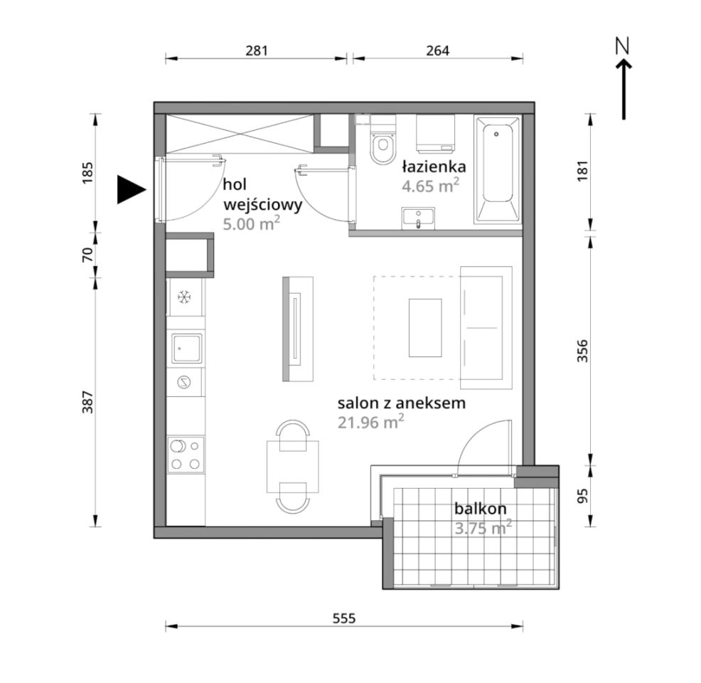Mieszkanie 1-pokojowe Warszawa Praga-Południe, ul. Podskarbińska. Zdjęcie 7