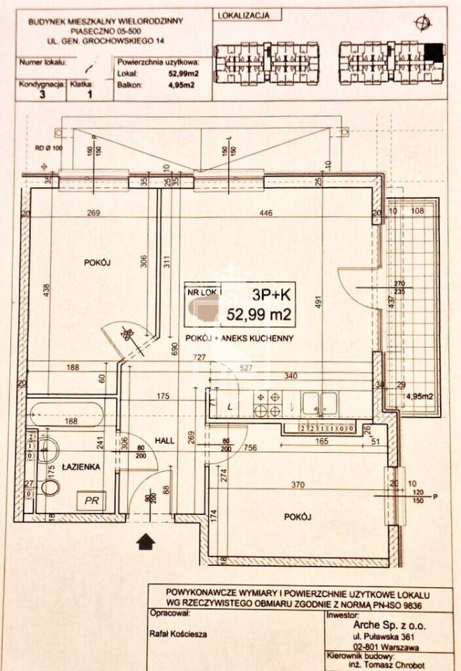 Mieszkanie 3-pokojowe Piaseczno, ul. gen. mjr. Jana Grochowskiego. Zdjęcie 11