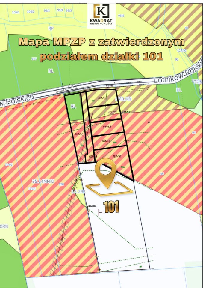 Działka budowlana Stare Zakole, ul. Lotników Polskich. Zdjęcie 9