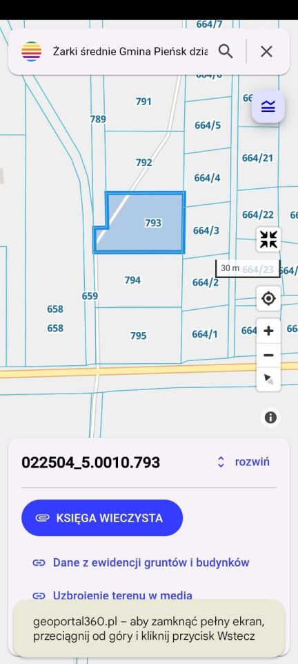 Działka budowlana Żarki Średnie. Zdjęcie 2