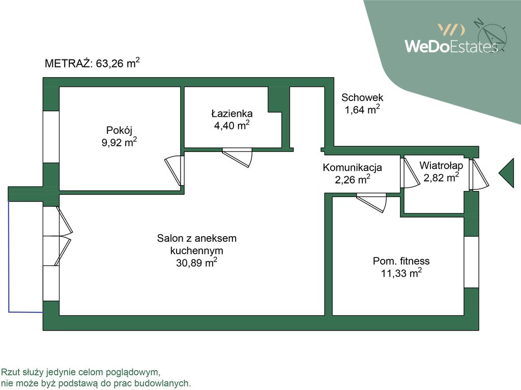 Mieszkanie 3-pokojowe Kobyłka, ul. Kmicica. Zdjęcie 25