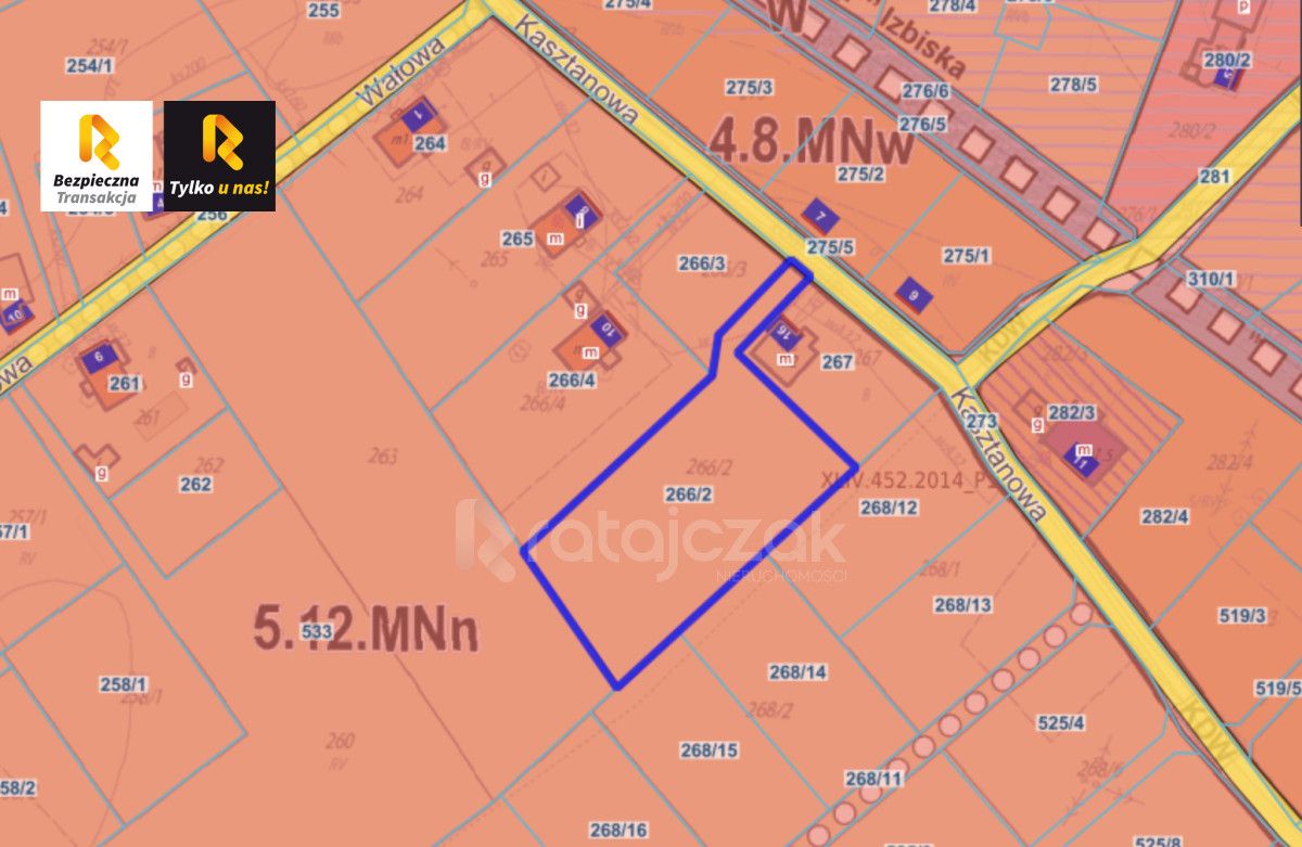 Działka inwestycyjna Drewnica, ul. Kasztanowa