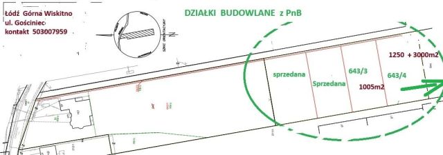 Działka budowlana Łódź Wiskitno, ul. Gościniec. Zdjęcie 1