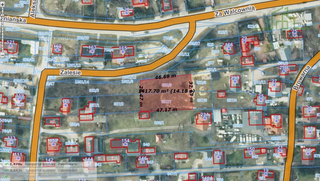 Działka inwestycyjna Kielce Zalesie, ul. Zalesie