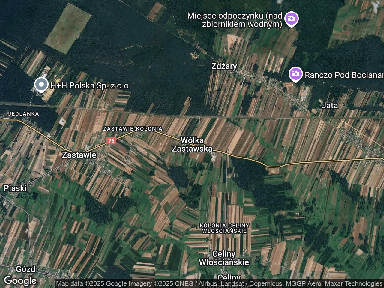 Działka leśna Wólka Zastawska