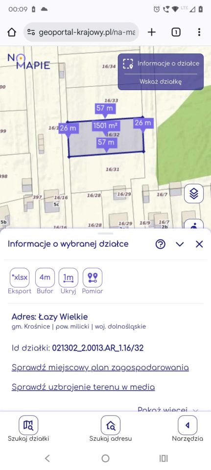 Działka budowlana Łazy Wielkie Łazy Małe