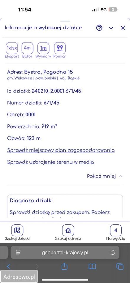 Działka budowlana Bystra, ul. Pogodna