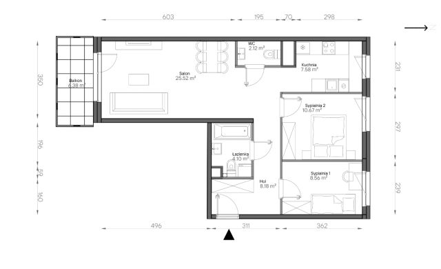Mieszkanie 3-pokojowe Warszawa Praga-Południe, ul. Podskarbińska. Zdjęcie 7
