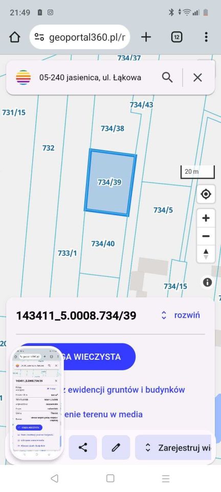 Działka budowlana Jasienica, ul. Łąkowa. Zdjęcie 7