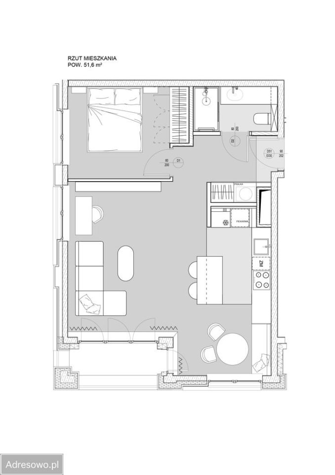 Mieszkanie 2-pokojowe Kraków Krowodrza, ul. Wrocławska. Zdjęcie 12