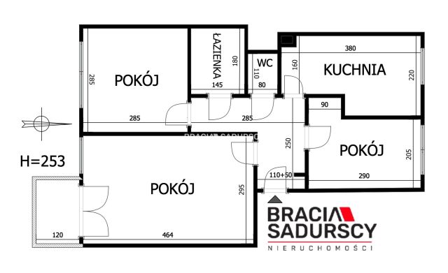 Mieszkanie 3-pokojowe Kraków Prądnik Czerwony, ul. Pilotów. Zdjęcie 19