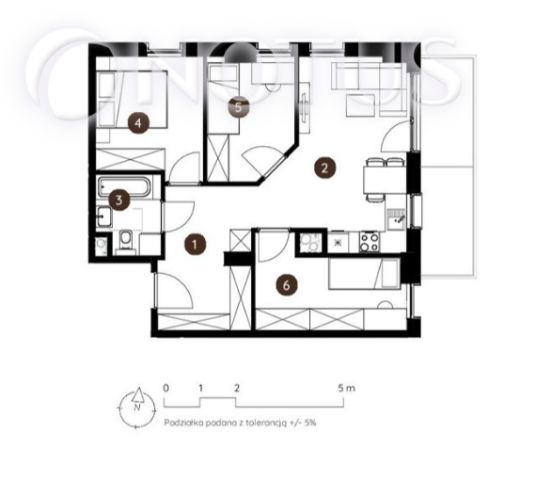 Mieszkanie 4-pokojowe Katowice, al. Wojciecha Korfantego. Zdjęcie 5