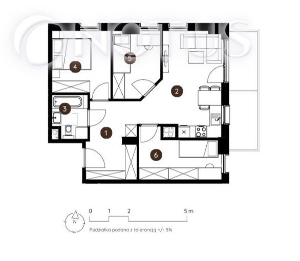 Mieszkanie 4-pokojowe Katowice, al. Wojciecha Korfantego. Zdjęcie 5