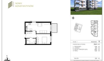 Mieszkanie 2-pokojowe Konstantynów Łódzki Józefów