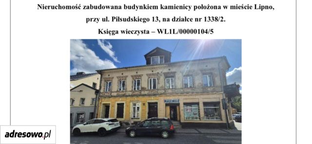 kamienica, 6 pokoi Lipno, ul. marsz. Józefa Piłsudskiego. Zdjęcie 1