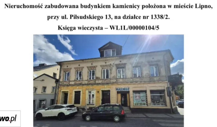 kamienica, 6 pokoi Lipno, ul. marsz. Józefa Piłsudskiego