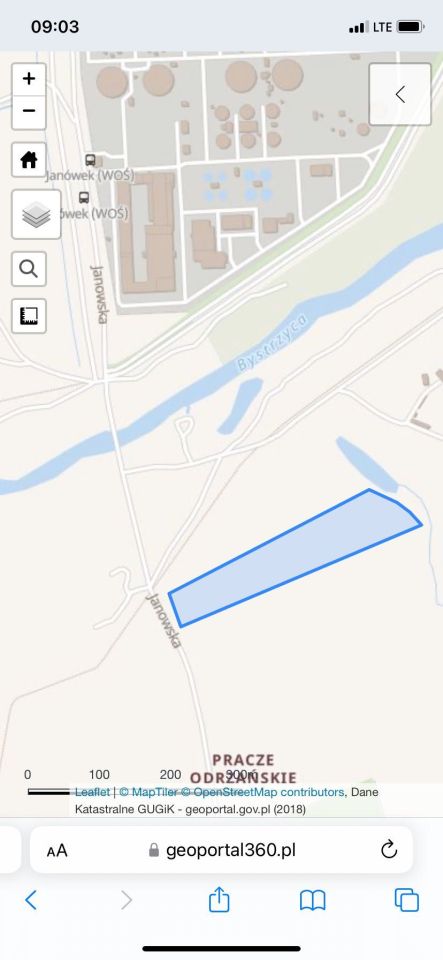 Działka rolna Wrocław, ul. Janowska