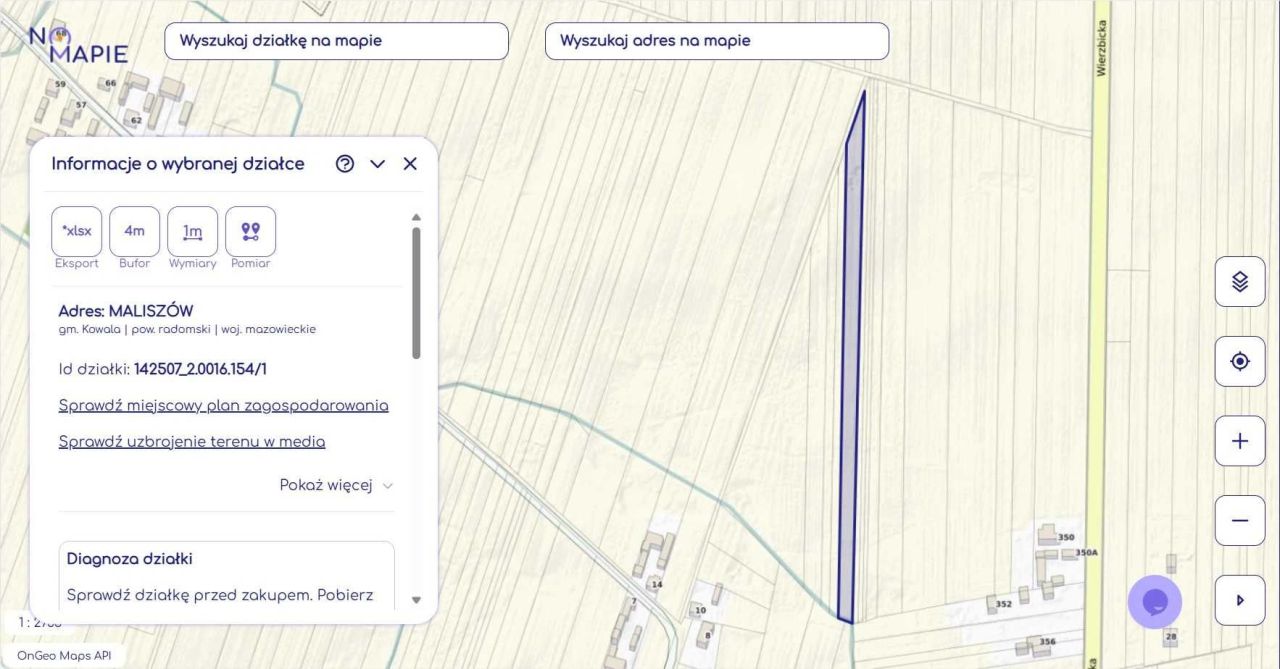 Działka rolna Maliszów. Zdjęcie 2