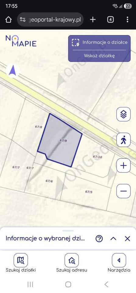 Działka budowlana Foshuta