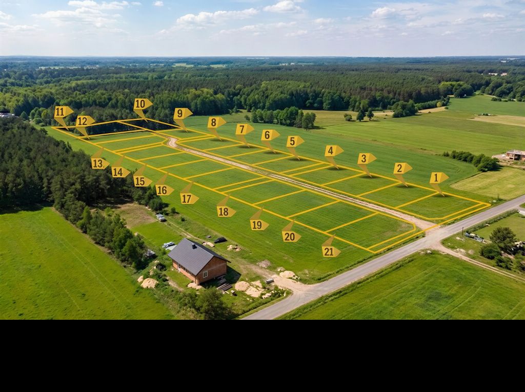 Działka budowlana Nowe Kozuby. Zdjęcie 3