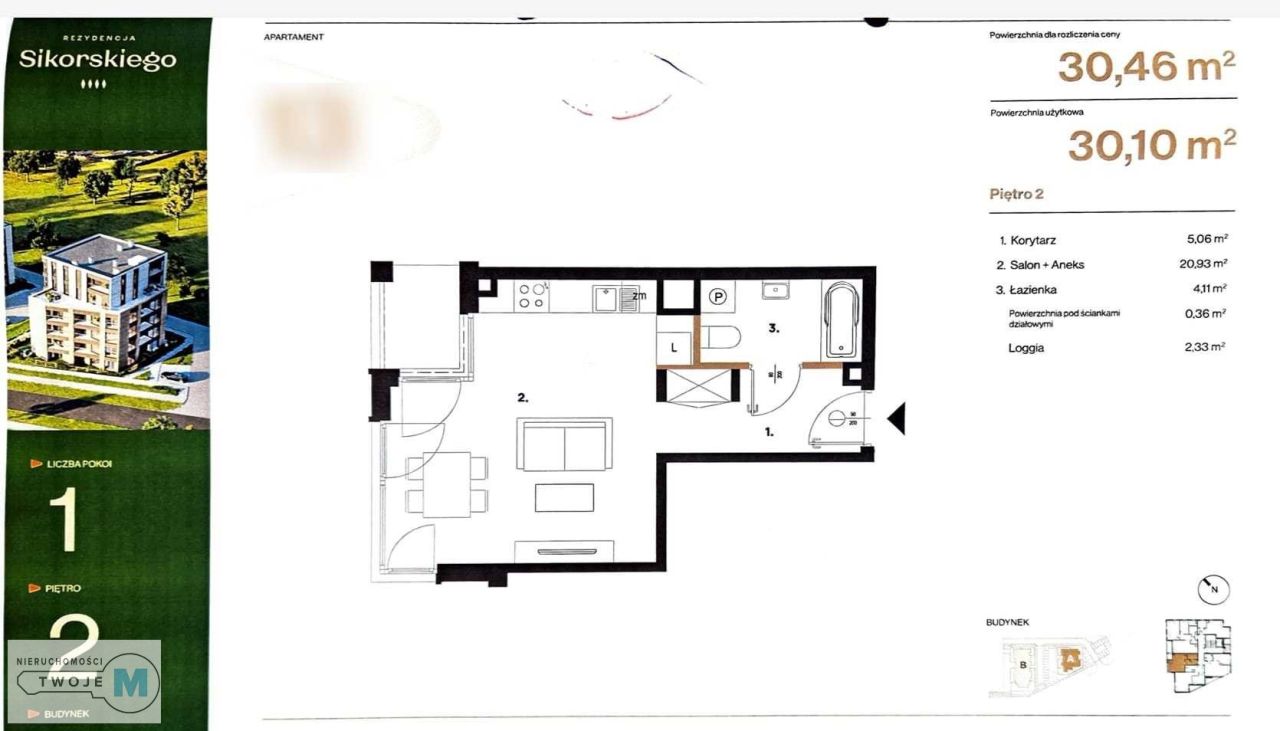 Mieszkanie 1-pokojowe Kielce, os. Na Stoku. Zdjęcie 5