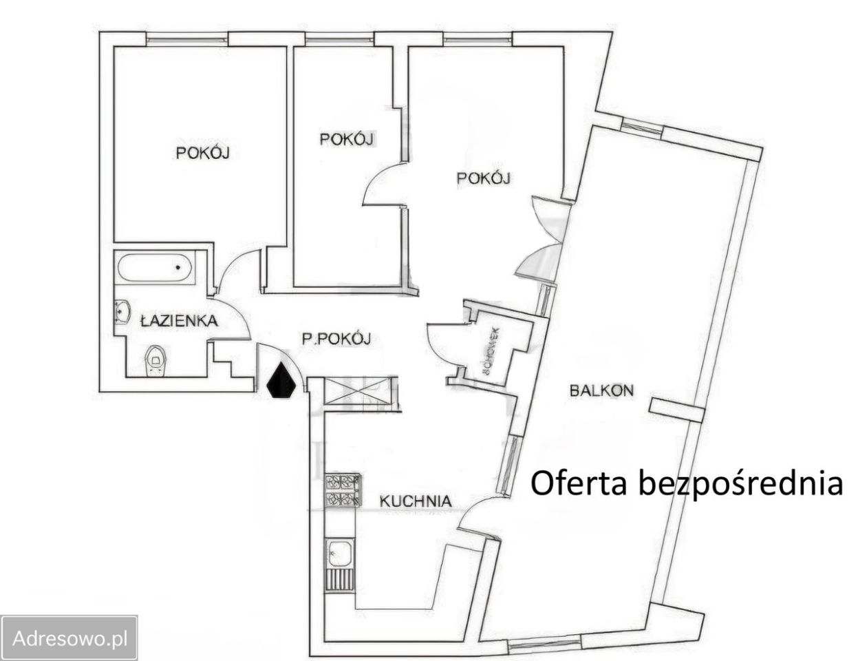 Mieszkanie 3-pokojowe Warszawa Wola, ul. Człuchowska. Zdjęcie 12